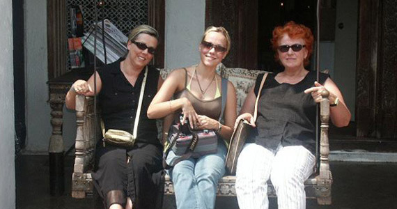 Katharina, Marina und Sabine in Singapur