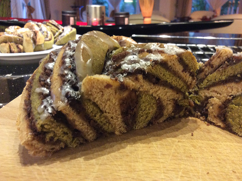 Matcha-Bohnen-Brot